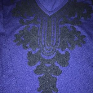 INC International Concepts Tops - Royal Blue INC Embroidered Top INC International Concepts Tops - Royal Blue INC Embroidered Top
